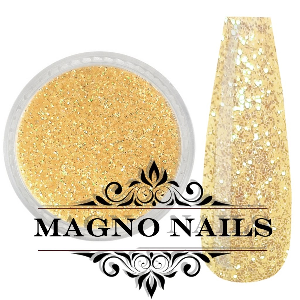 Nail Art Glitterpuder gelb fein Nägel Nails Nailart Nageldesign Nagel Glitzer