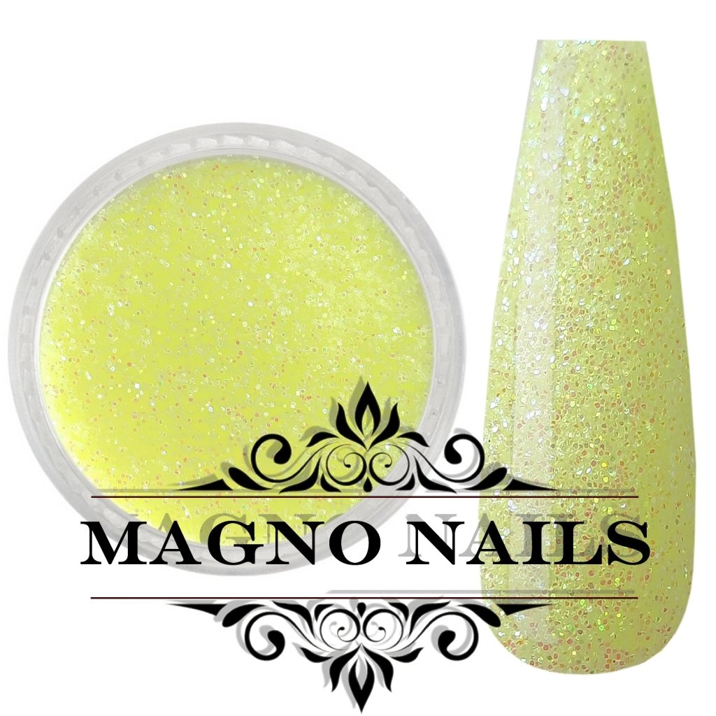 Nail Art Glitterpuder zitronengelb fein Nägel Nails Nailart Nageldesign Nagel Glitzer