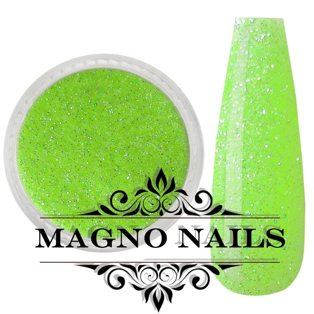 Nail Art Glitterpuder neongrün fein Nägel Nails Nailart Nageldesign Nagel Glitzer