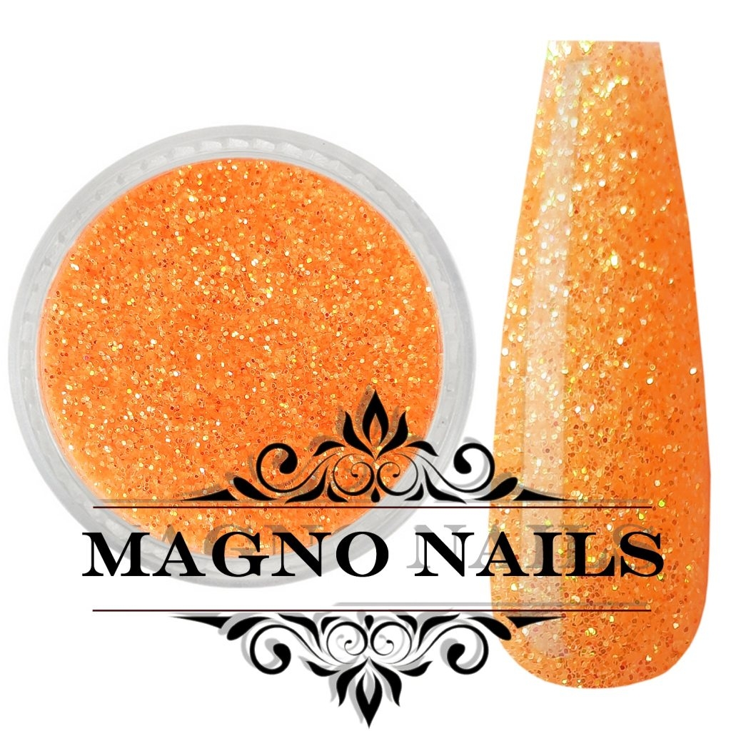 Nail Art Multi Glitter - orange fein fein  Nägel Nails Nailart Nageldesign Nagel Glitzer
