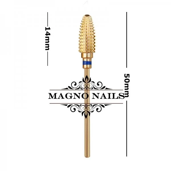 Profi Titan Fräser Bit - Fräser Aufsatz Kegel gold