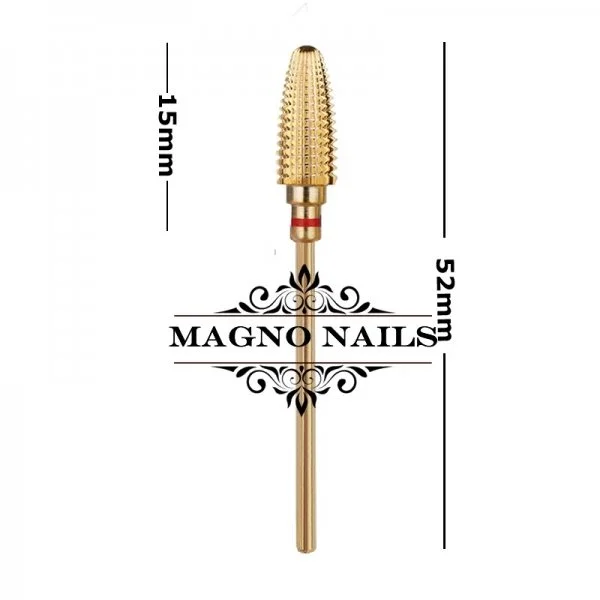 Profi Titan Fräser Bit - Fräser Aufsatz Kegel gold