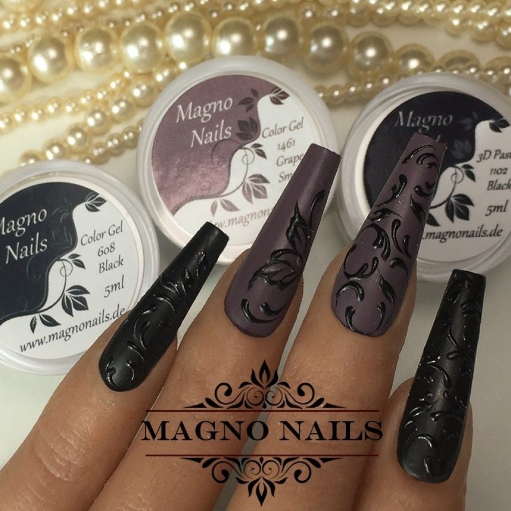 Naildesign Ideen - Herbst Nägel Braun Nude Schwarz