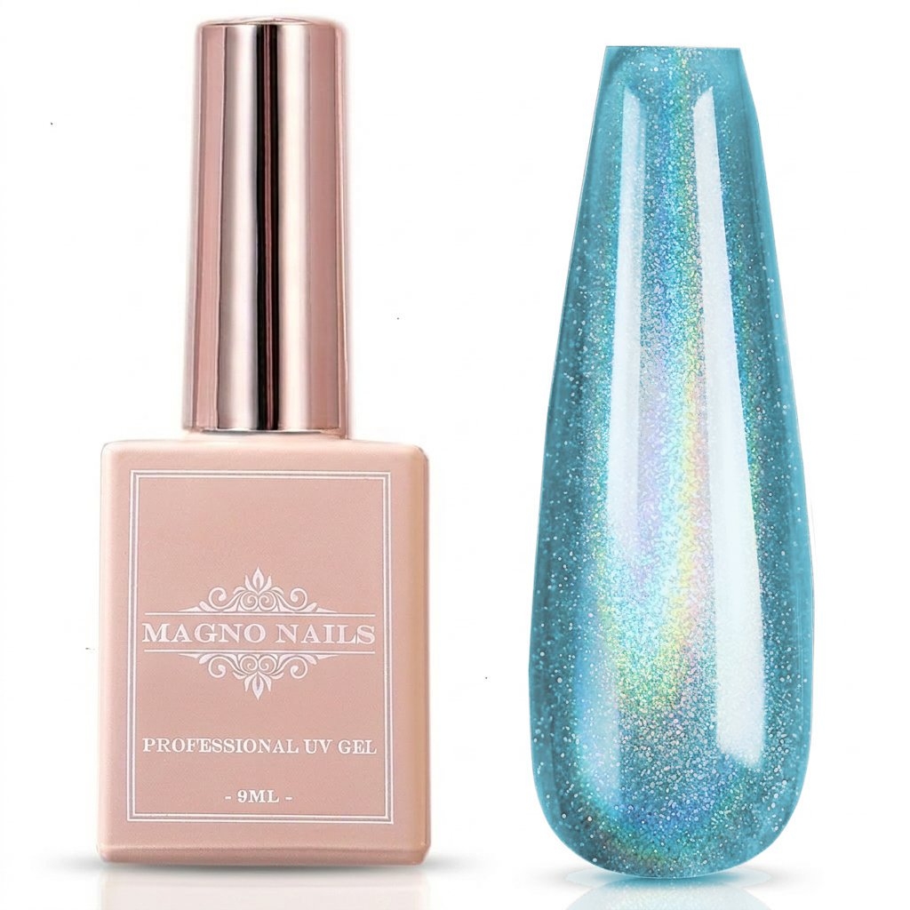 UV Gel - Holographic Cat Eye - 4508 - Unicorn Blue