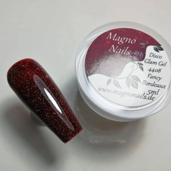 UV Gel - 4408 - Disco Glam Gel - Fancy Bordeaux