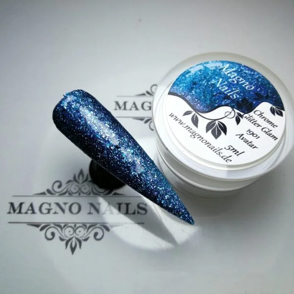UV Gel - 1901 - Chrome Glitter Glam Gel - Avatar