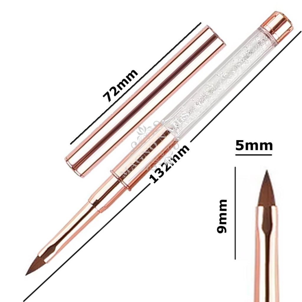 Designer Nail Art Pinsel  - Rosegold  Nageldesign Nägel Nail