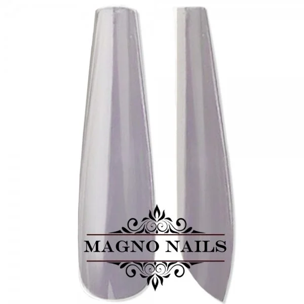 100 x Long Fullcover Ballerina Tips in einer Box klar