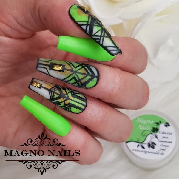 UV Gel - 3102 - Night Glow Gel - Luminous Green