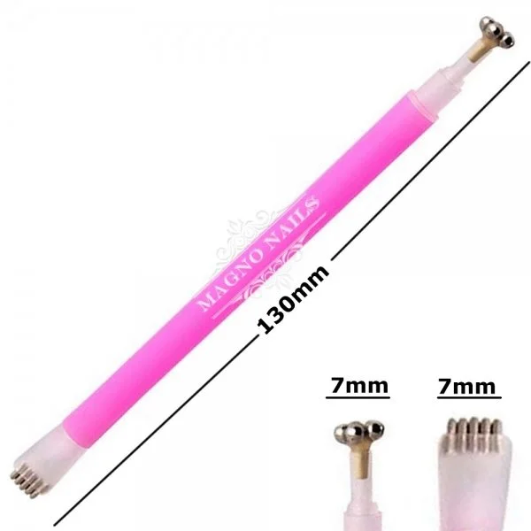 2 in 1 Magnet Stift - Magnet Pen pink - Katzenauge