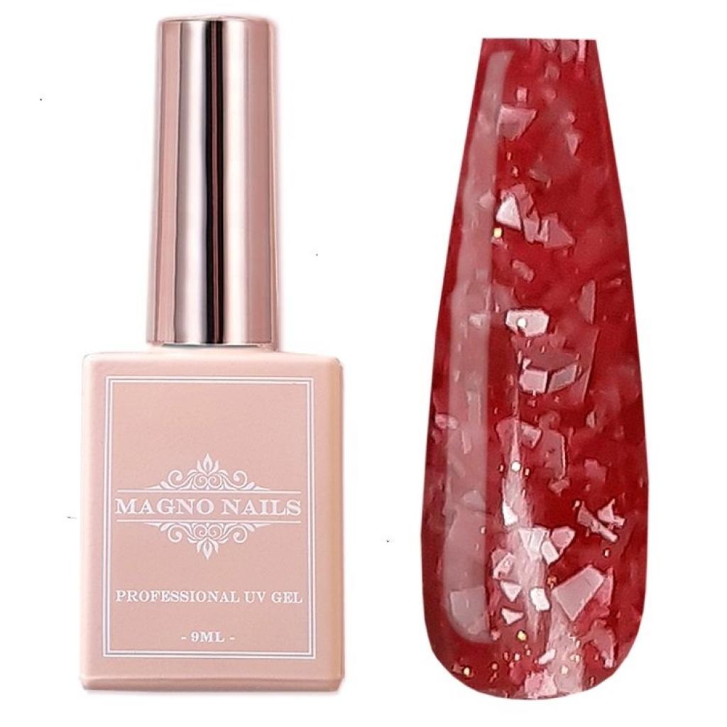 UV Gel - 5712 - Marmor Glam Gel - Scarlet Frost