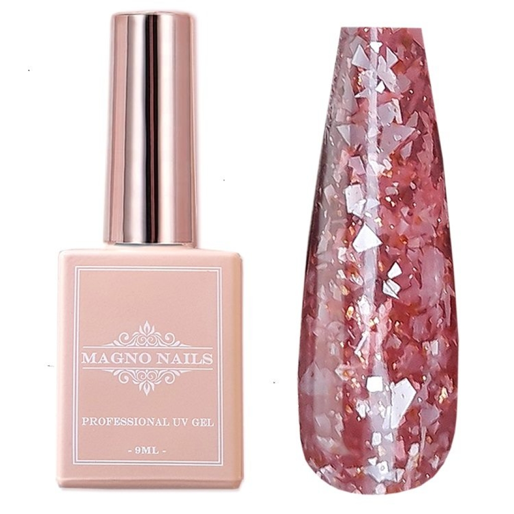 UV Gel - 5711 - Marmor Glam Gel - Ruby Frost