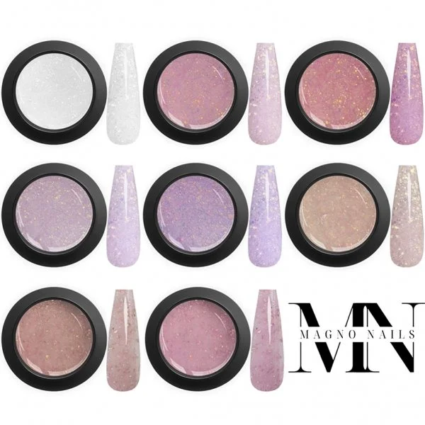 Glitter Builder Make Up Gel Test Set - 8-teilig