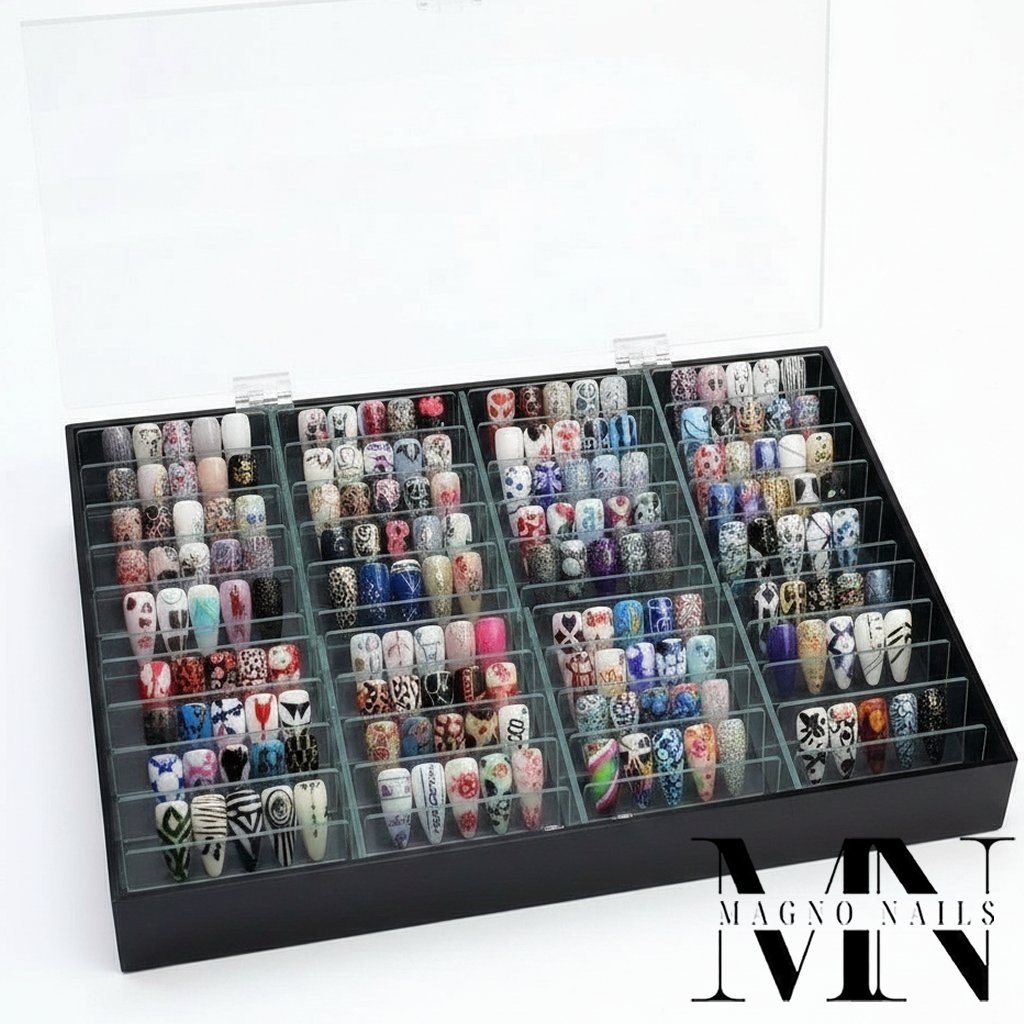 Nail Display Display - Box für 40 Designs schwarz