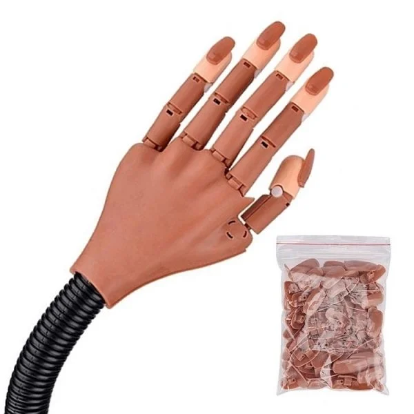 Nailtrainer - Nail Art Übungshand mit Tischbefestigung