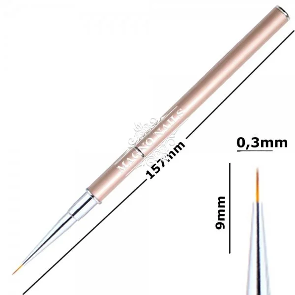 Designer Nail Art Pinsel - Beige Nageldesign Nägel Nail