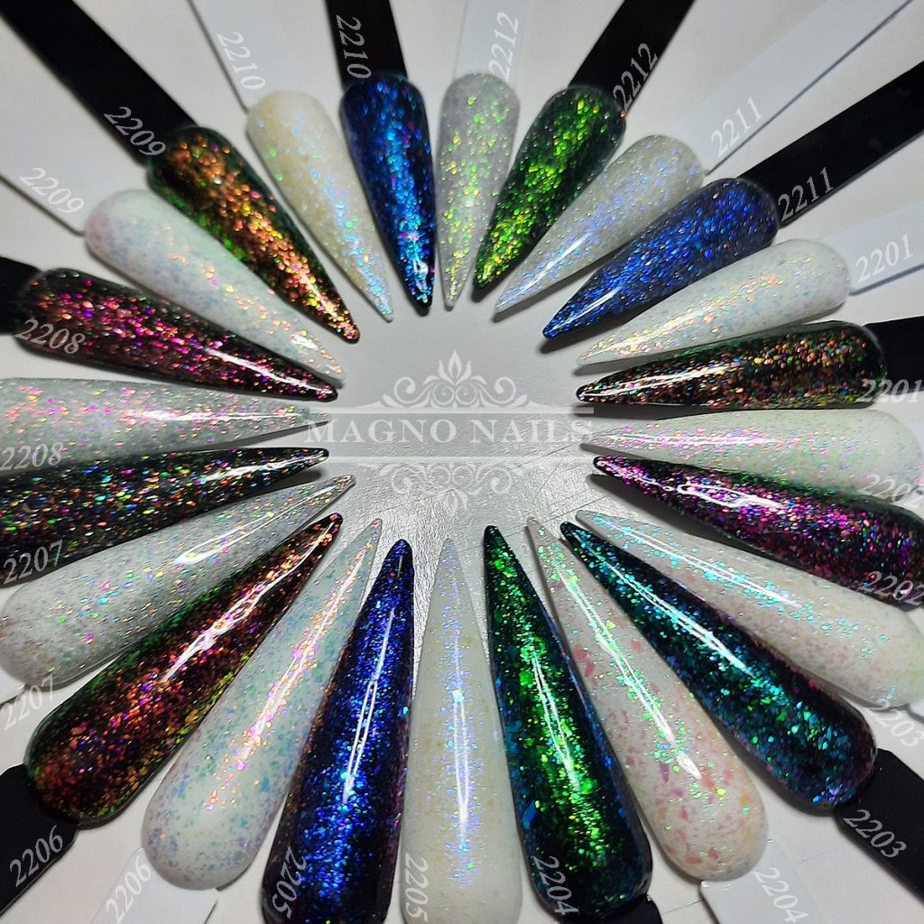 Regenbogen Glitter Flakes Gel