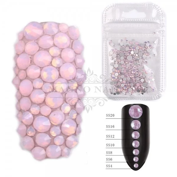 Strasssteine rund - Rosa Pearl Nageldesign Nägel Nails Nagelstudio Einleger Nailart