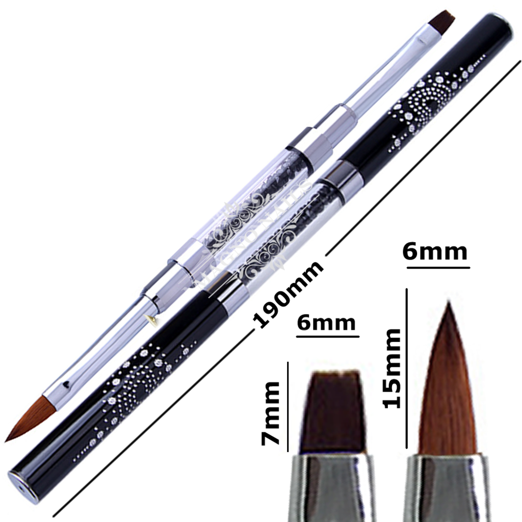 2 in 1 Designer Modellage Gel Pinsel Acrylgel Polygel