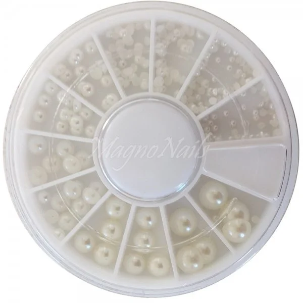 Einlegemotive - Halbperlen in einer Rondell Nail Art Nails Nagel Nögel Nailart Einleger