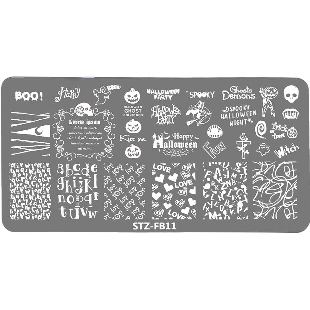 Nail Art Stamping Schablone - STZ-N02- STZ-N02