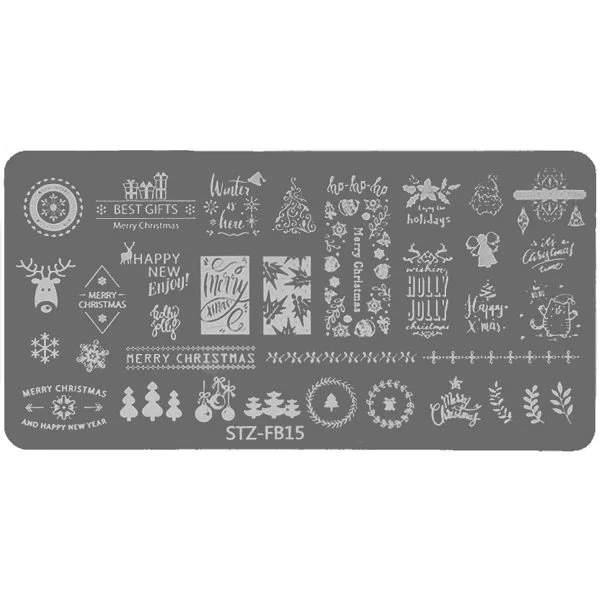Nail Art Stamping Schablone - STZ-N02- STZ-N02