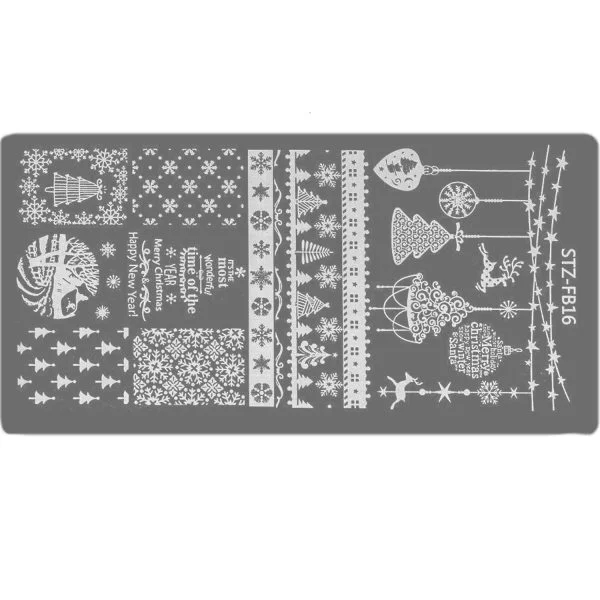 Nail Art Stamping Schablone - STZ-N02- STZ-N02