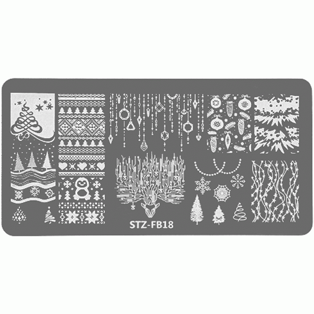 Nail Art Stamping Schablone - STZ-N02- STZ-N02