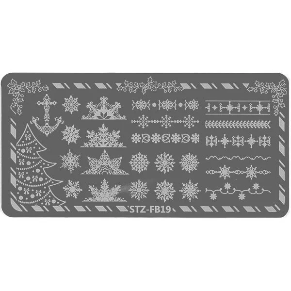 Nail Art Stamping Schablone - STZ-N02- STZ-N02