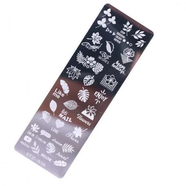 Nail Art Stamping Schablone - STZ-N02- STZ-N02