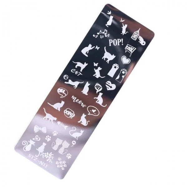 Nail Art Stamping Schablone - STZ-N02- STZ-N02