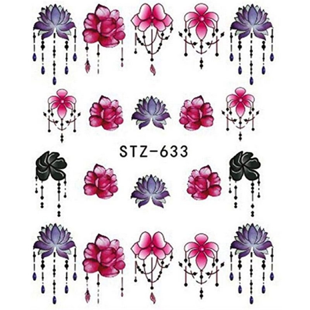 2D  Nail Art Water Transfer Sticker