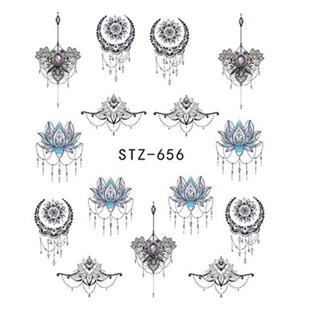 2D Nail Art One Stoke Sticker