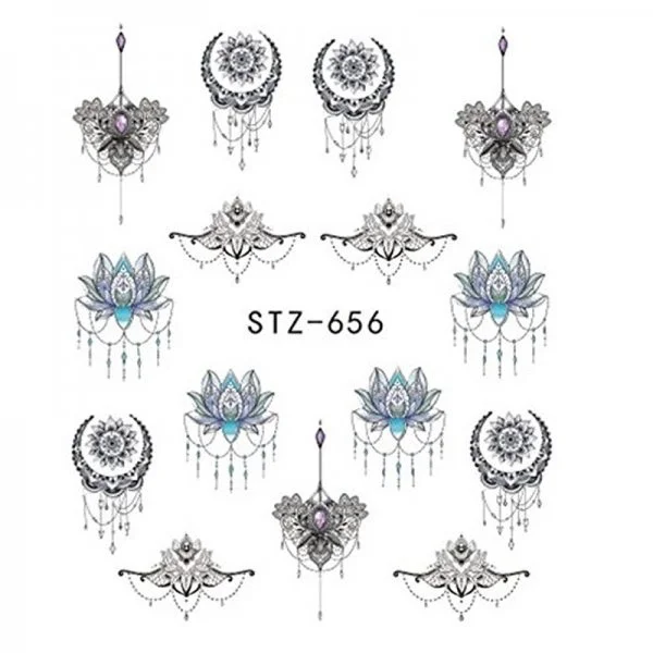 2D Nail Art One Stoke Sticker