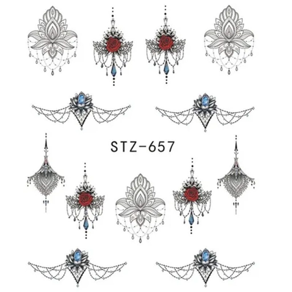 2D Nail Art One Stoke Sticker