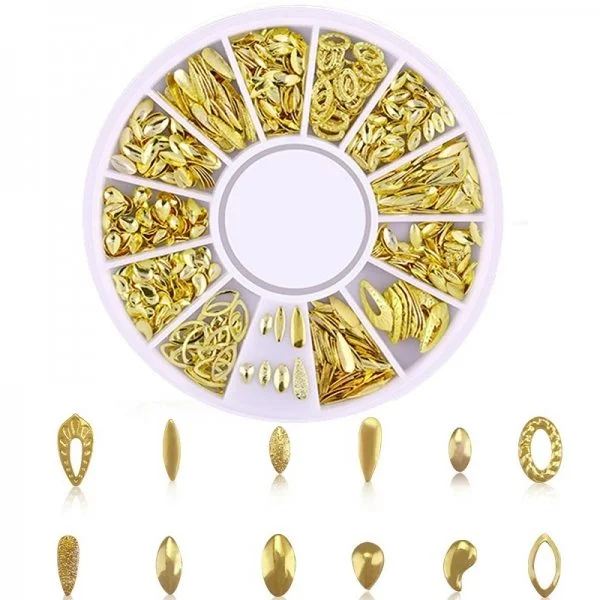 3D - Einlegemotive - Overlays gold Nail Art Nailart Schmuck