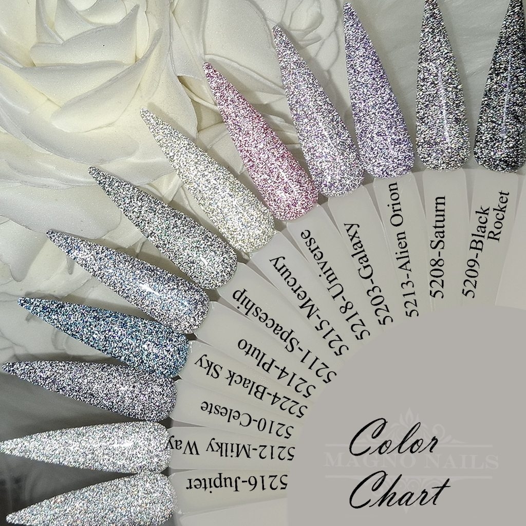 Farbpalette Disco Gele Reflektierend Glitter Glitzer Flash Effekt Nägel Nageldesign Nails Farbkarte Colorchart Nageltips Farbtips