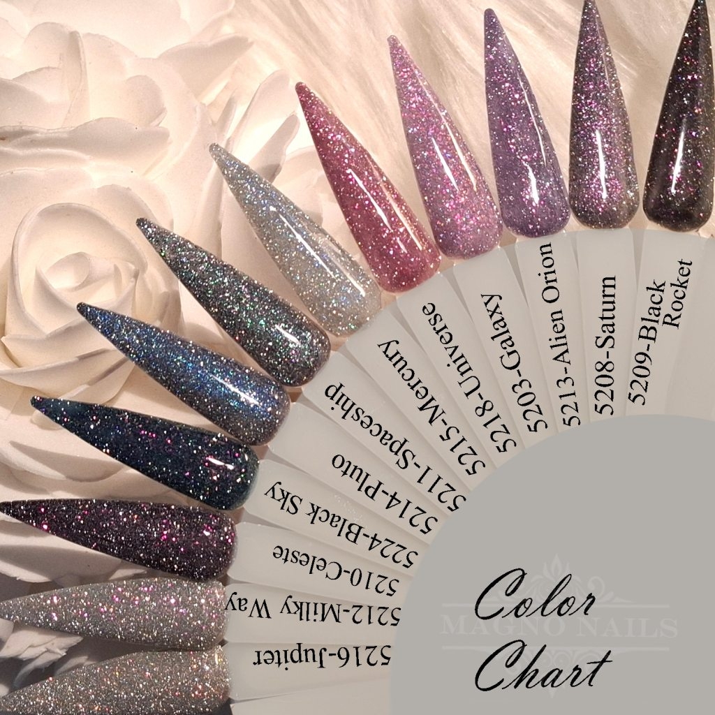 Farbpalette Disco Gele Reflektierend Glitter Glitzer Flash Effekt Nägel Nageldesign Nails Farbkarte Colorchart Nageltips Farbtips