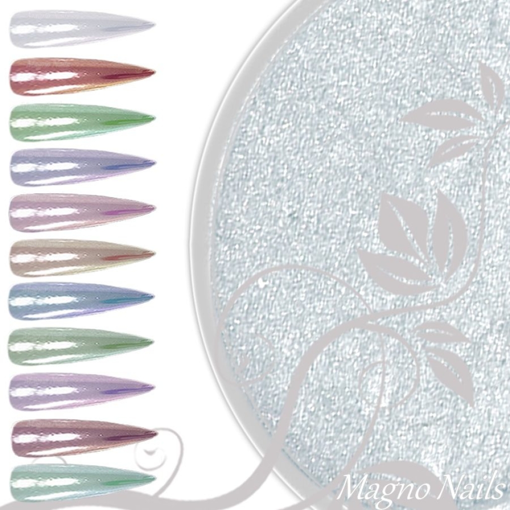 Chrome Mirror Pigment - Spiegel Effekt - silver  Nail Art Nailart Puder