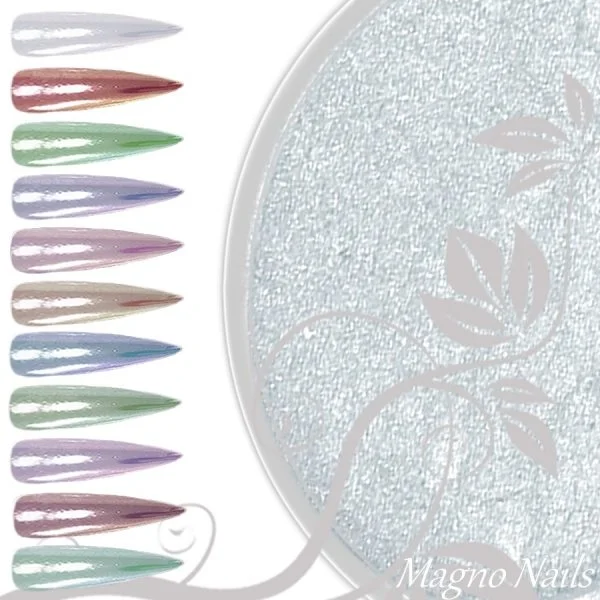 Chrome Mirror Pigment - Spiegel Effekt - silver Nail Art Nailart Puder