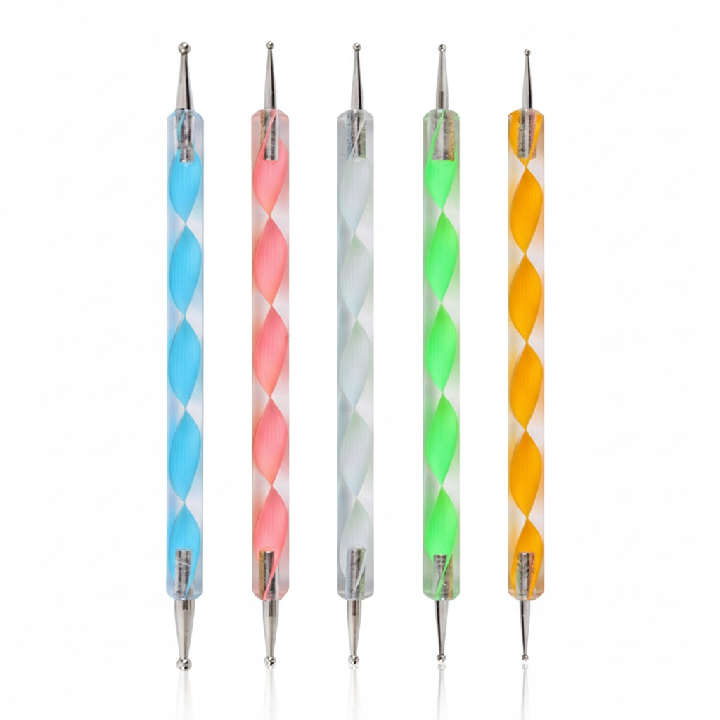 5 x Nail Art Spot Swirl Dotting Tool
