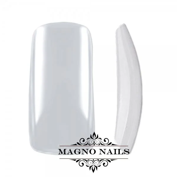 500 x Fullcover Square Tips in einer Box klar Full Cover Nageltips