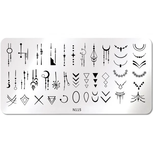 Nail Art Stamping Schablone - STZ-N02- STZ-N02