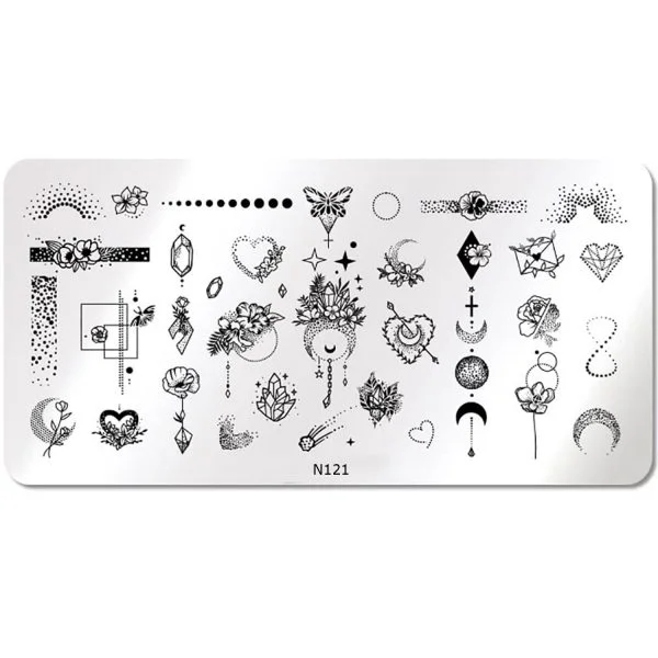 Nail Art Stamping Schablone - STZ-N02- STZ-N02