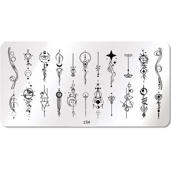 Nail Art Stamping Schablone - STZ-N02- STZ-N02