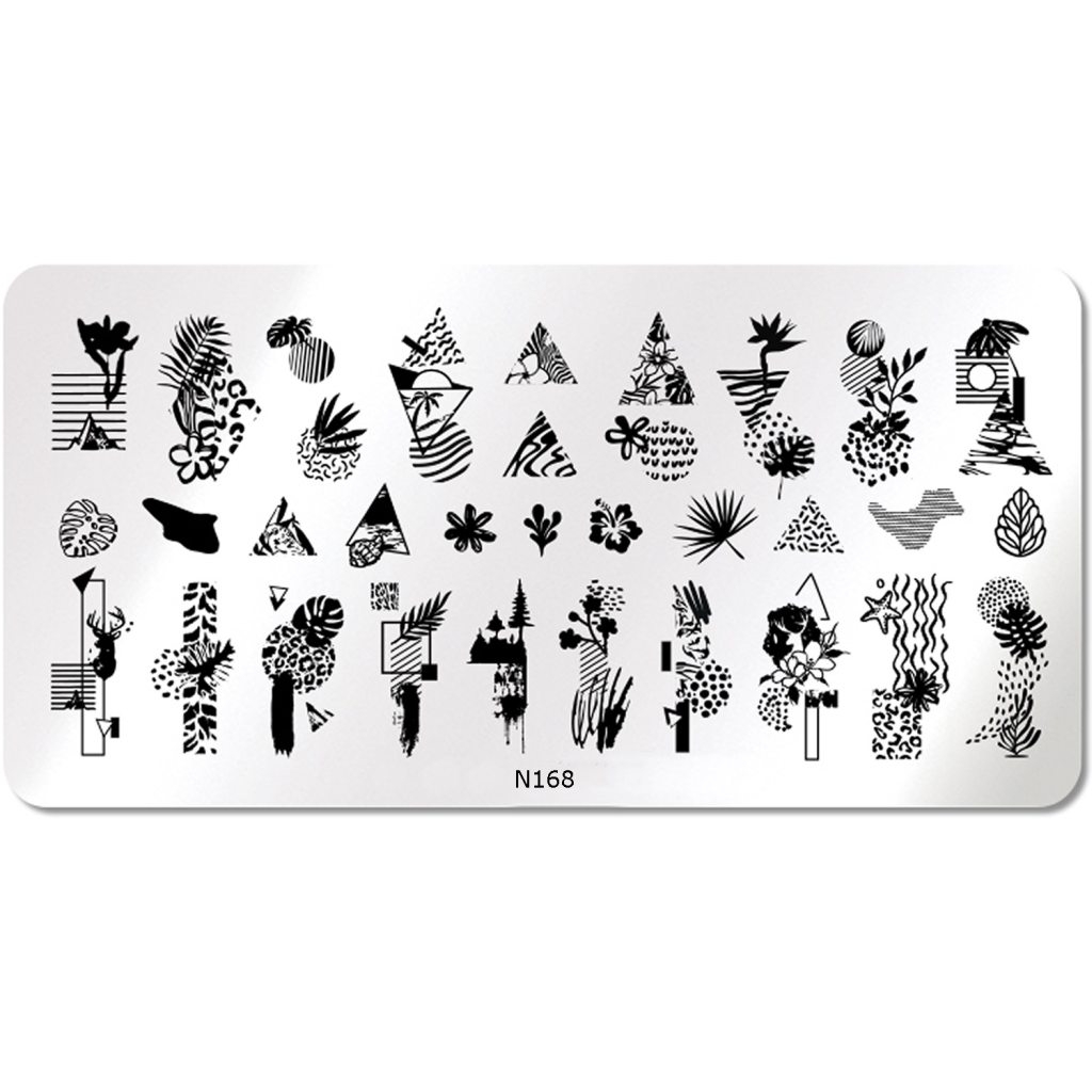 Nail Art Stamping Schablone - STZ-N02- STZ-N02