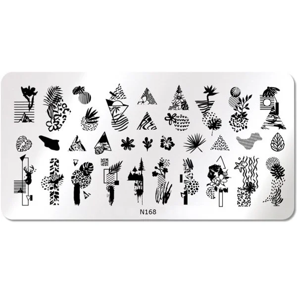 Nail Art Stamping Schablone - STZ-N02- STZ-N02
