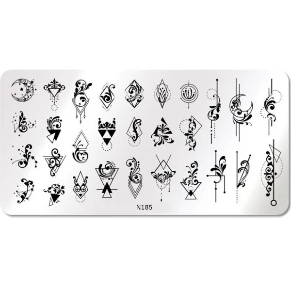 Nail Art Stamping Schablone - STZ-N02- STZ-N02