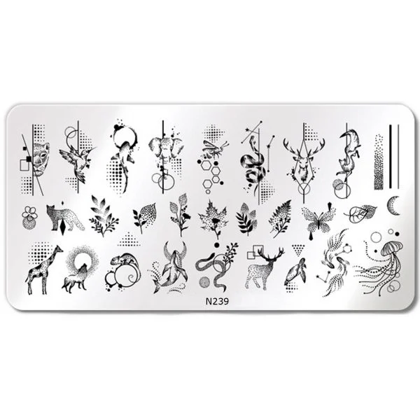 Nail Art Stamping Schablone - STZ-N02- STZ-N02