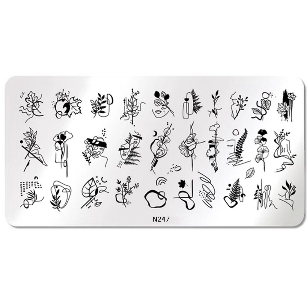 Nail Art Stamping Schablone - STZ-N02- STZ-N02
